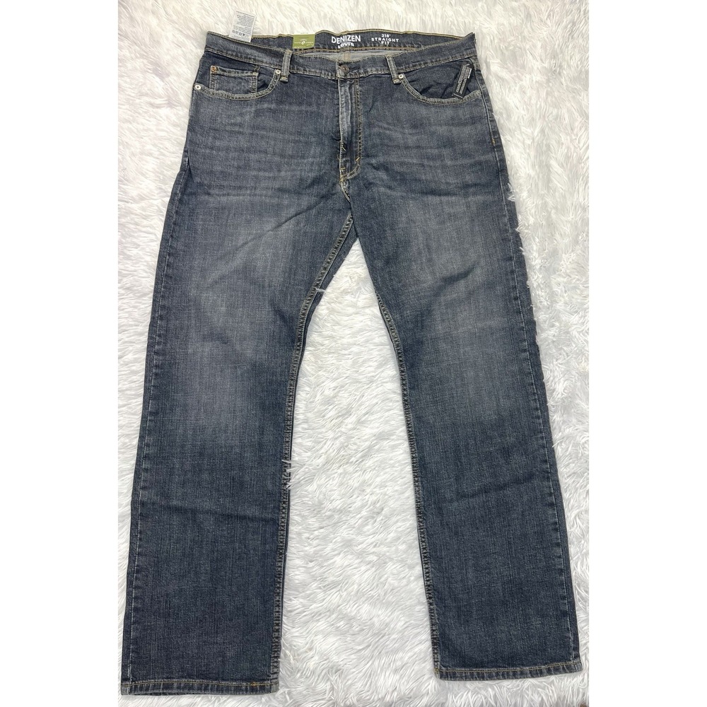 Denizen NEW Levi's 218 Straight Fit Jeans Mens 40x32 Dark Wash Blue Denim Casual
